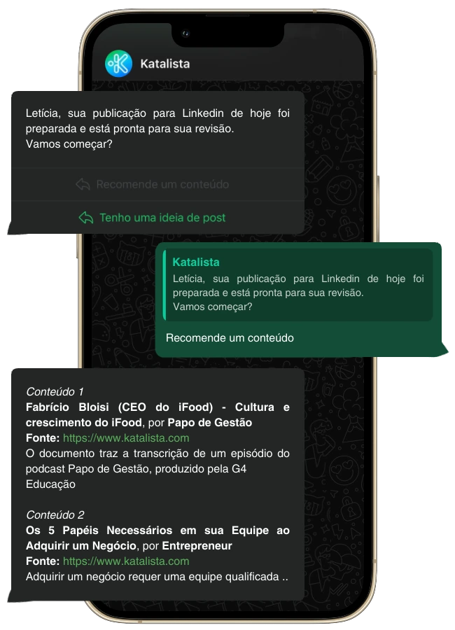 WhatsApp dialogue